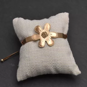 Bracelet fleur marguerite doré