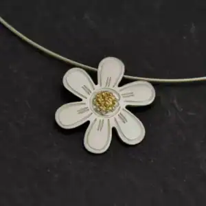 Le précieux collier Folie en argent et or