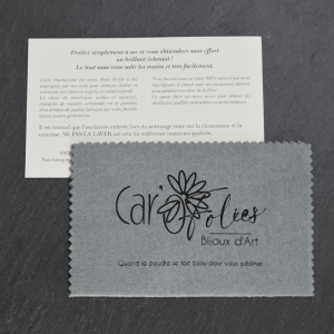 Chamoisine en coton imprégnée pour nettoyage des bijoux